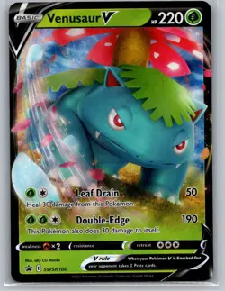 Venusaur V - Holo Promo SWSH: Sword & Shield Promo Cards SWSH100 NM - Image 1