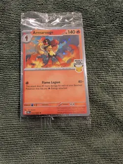 New Armarouge Pokemon Best Buy Promo Card 2026 Pitch Black 012/084 SEALED - Image 2