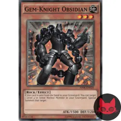 Yugioh Gem-Knight Obsidian AP08-EN020 Common LP - Image 1