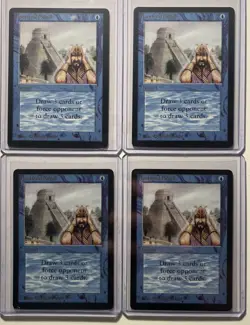 (4) Ancestral Recall Beta Proxies Playset MTG / Magic the Gathering - Image 1