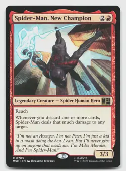 Spider-Man, New Champion 705 Commander: Marvel Super Heroes MTG NM - Image 1