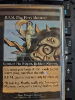 B.F.M. (Big Furry Monster) (28) Unglued NM both sides - Image 1