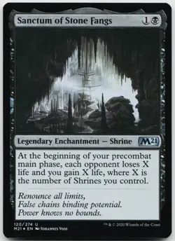 Sanctum of Stone Fangs 120 Uncommon Core Set 2021 Magic: The Gathering Foil NM - Image 1