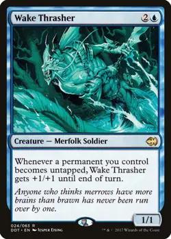 Wake Thrasher [Duel Decks: Merfolk vs. Goblins] Near Mint - Image 1