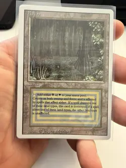 MTG 🔥🔥 BAYOU 🔥🔥 Revised Edition 🌟 DUAL LAND 🌟 NM/VLP Magic The Gathering - Image 1