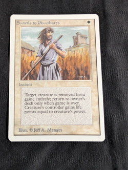 MTG Magic The Gathering Unlimited Edition Swords to Plowshares- Lightly Played - Image 1