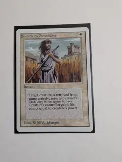 MTG Magic The Gathering Unlimited Edition Swords to Plowshares- Lightly Played - Image 3
