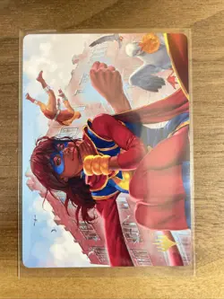 MTG, Marvel Superheroes: Ms. Marvel, Kamala Khan 5/45 Gold Stamped Art Series - Image 1