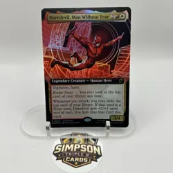 MTG Daredevil, Man Without Fear (Borderless) (0372) Marvel Super Heroes Foil - Image 1