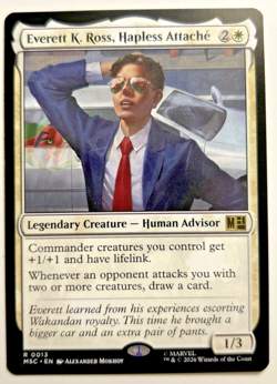 Everett K. Ross, Hapless Attache (MSC #13 R) MTG Commander: Marvel Super Heroes - Image 1