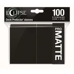 Ultra Pro: Eclipse Matte Standard Sleeves: Jet Black 100 ct. - Image 1