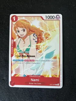 Nami ST01-007 C Super Pre-Release Stamp One Piece Card Game TCG - Image 1