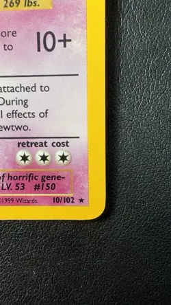 Pokemon Mewtwo 10/102 - 1999 Base Set Holo Rare - LP Vintage WotC - Image 5