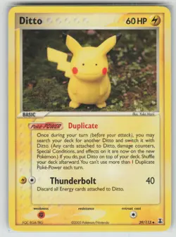 Pokemon Ditto - (Pikachu) Uncommon Delta Species 39/113 LP - Image 1