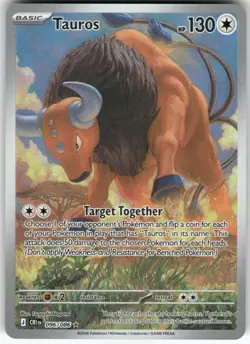 Tauros 096/086 Holo Illustration Rare Chaos Rising Pokemon Near Mint - Image 1