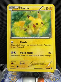 Pikachu 26/83 NM XY Generations Pokemon TCG 20th Anniversary Set Card - Image 1
