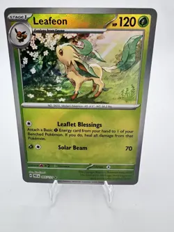 Pokemon Prismatic Evolutions Leafeon 005/131 Master Ball SP masterball - Image 1