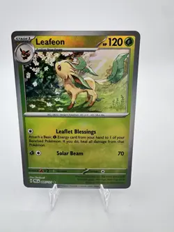 Pokemon Prismatic Evolutions Leafeon 005/131 Master Ball SP masterball - Image 5