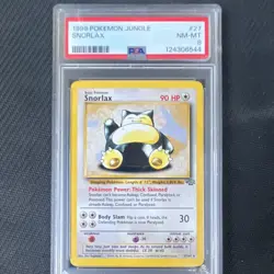 Pokemon PSA 8 Snorlax 27/64 Jungle Holo Rare EN WOTC 1999 Pokemon TCG - Image 1