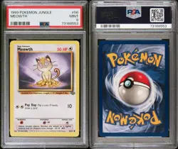 1999 Pokemon Jungle #56 MEOWTH Base Set Series Common 56/64 Pokemon Card PSA 9 - Image 2