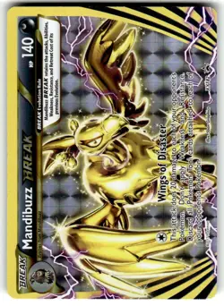 Mandibuzz BREAK Holo XY182, Pokemon TCG Promo, Ultra Rare, Near Mint - Image 1