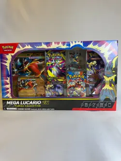 Pokemon TCG Mega Lucario Ex Figure Collection Box Brand New Factory Sealed - Image 1