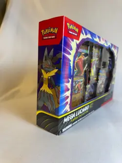 Pokemon TCG Mega Lucario Ex Figure Collection Box Brand New Factory Sealed - Image 5