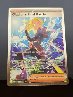 Pokemon TCG Gladion's Final Battle SIR Pitch Black PBL 118/084 - Image 1