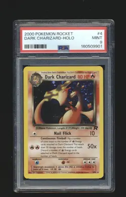 Dark Charizard 4 4/82 - Team Rocket Holo - PSA 9 - Pokemon TCG - Image 1
