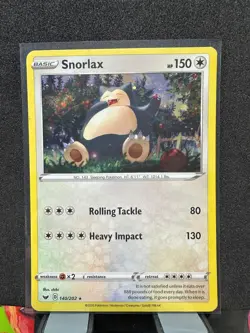 SNORLAX (COSMOS HOLO) 140/202 BLISTER EXCLUSIVES P NM - Image 2