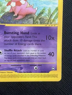 Pokemon TCG Slowking 034/147 Aquapolis Non-Holo Rare (English) - LP - Image 5