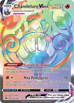 Pokemon - 265/264 - Chandelure VMAX (Secret) - Fusion Strike - Image 1