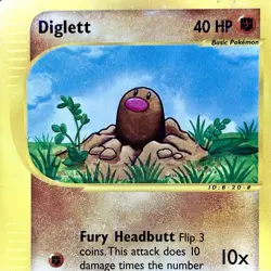 Diglett - REG - Pokemon TCG - Expedition - 106/165 - COMMON ~ LP - Image 1