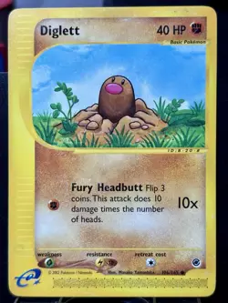 Diglett - REG - Pokemon TCG - Expedition - 106/165 - COMMON ~ LP - Image 3