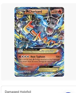 Pokemon Mega M Charizard-EX Holo Ultra Rare Card 12/83 Hp - Image 1