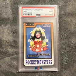 Pokemon Bandai Carddass Jynx Japanese #124 PSA 9 Mint - Image 1