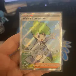 Wally's Compassion 176/132 Ultra Rare Mega Evolution Pokemon Holo Near Mint - Image 1