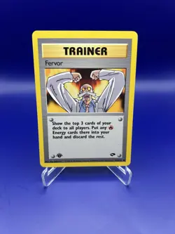 Pokemon TCG Fervor 124/132 1st Edition Gym Challenge Trainer English LP - Image 2