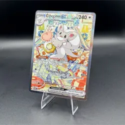 Pokemon TCG Cinccino ex 119/086 Chaos Rising Full Art Holo Rare 240 HP 2024 EN - Image 1