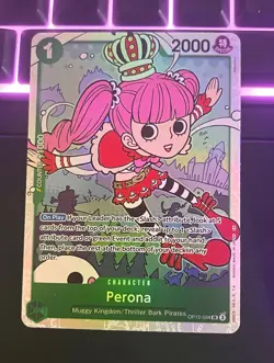 Bandai One Piece Card Game Legacy of the Master Perona OP12-034 SR Foil EN - Image 1