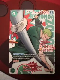 One Piece x Round 1 Roronoa Zoro PRB02-006 English Promo - Image 1