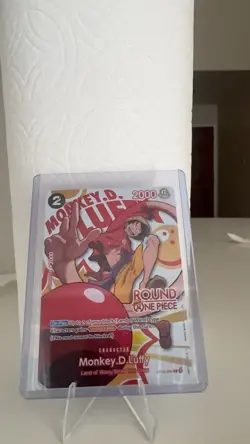 Monkey D. Luffy One Piece Round 1 US English Promo Card OP16-095 - Image 1