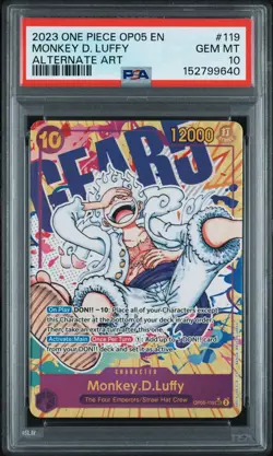 2023 ONE PIECE MONKEY D LUFFY OP05-119 AWAKENING OF THE NEW ERA ALTERNATE ART - Image 1