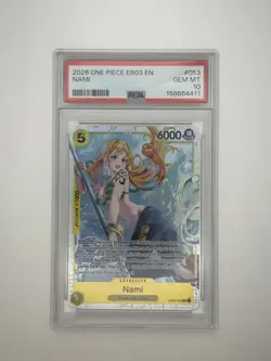 One Piece CCG Nami EB03-053 SR PSA 10 - Image 1