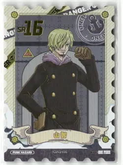 SANJI SR NO.SR-016 DIECUT PUNK HAZARD One Piece Anime Collectible Card - Image 1