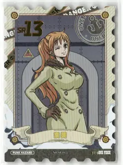 NAMI SR NO.SR-013 DIECUT PUNK HAZARD One Piece Anime Collectible Card - Image 1