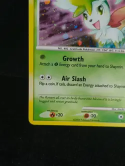 Pokemon TCG Shaymin Holo Rare Card 15/127 Platinum 2009 - Image 5