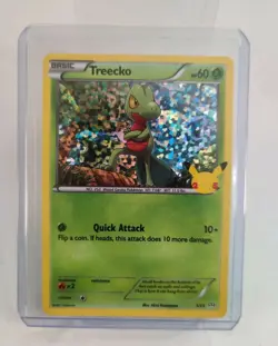 2021 Pokemon Treecko Holo 3/25 Card McDonalds 25th Anniversary Promo Holographic - Image 1