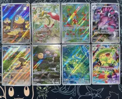 Pokemon TCG Illustration Rare Card Lot Of 8 - IR Mixed S&V-Mega Cards English - Image 1