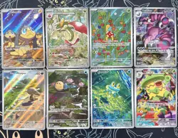 Pokemon TCG Illustration Rare Card Lot Of 8 - IR Mixed S&V-Mega Cards English - Image 2